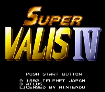 Super Valis IV (USA) screen shot title